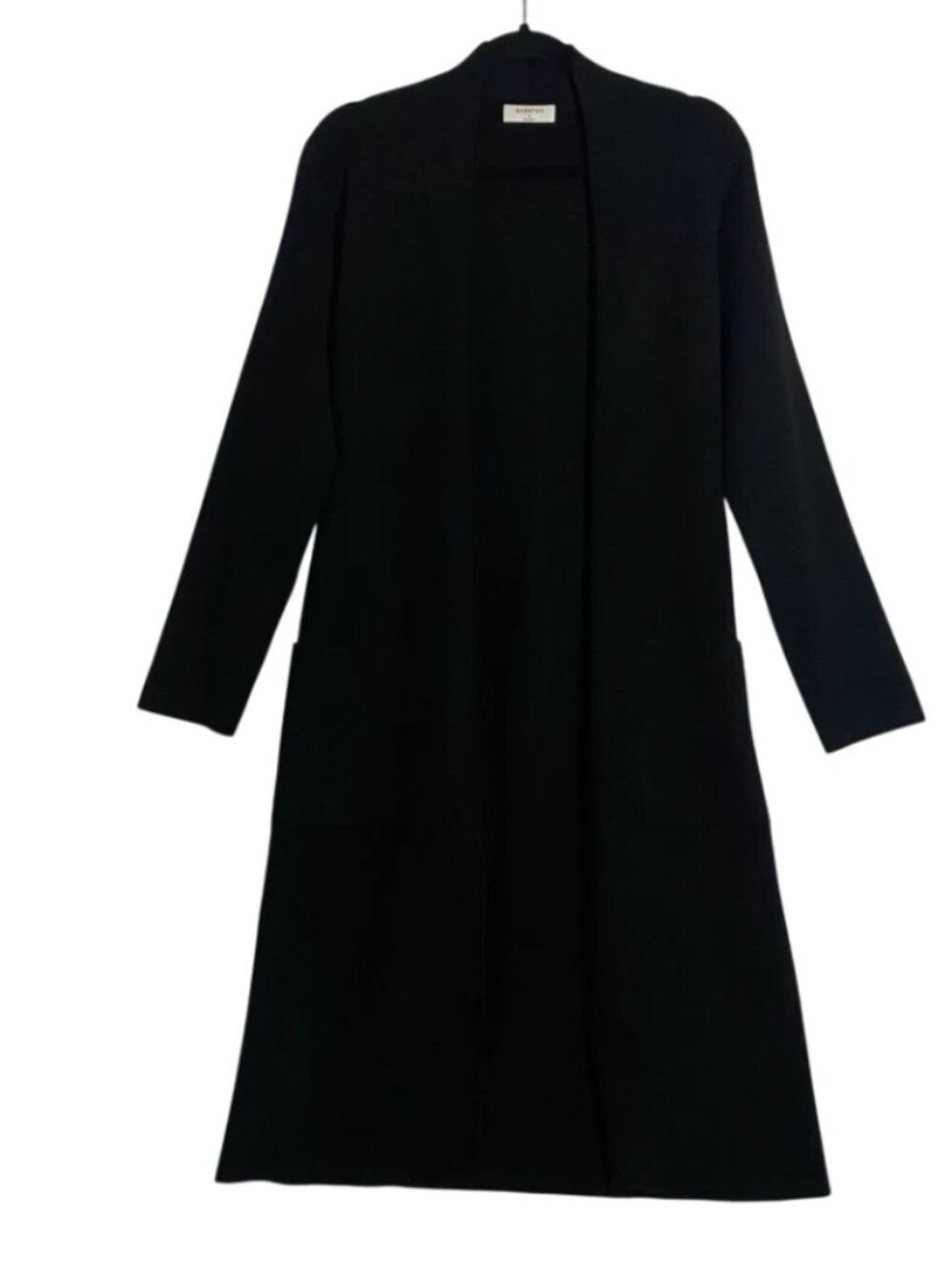 Aritzia Babaton Womens Black Belted Duster Cardigan Sweater Size Small
